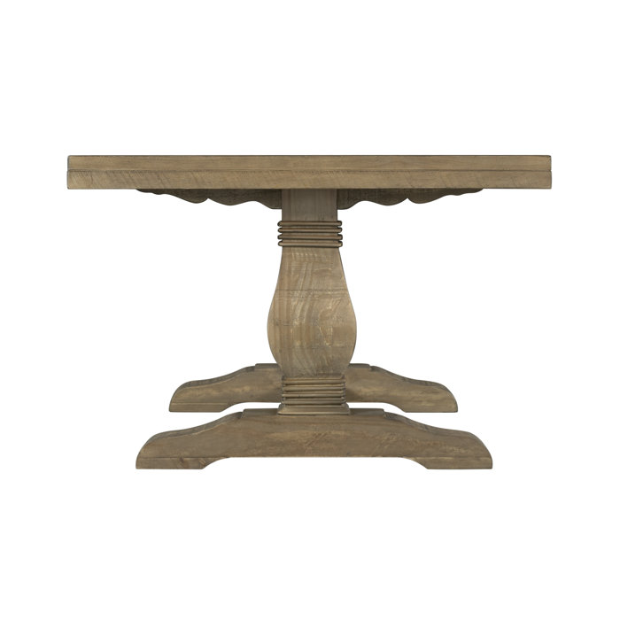 Foundstone™ Terence Solid Wood Pedestal Coffee Table & Reviews Wayfair